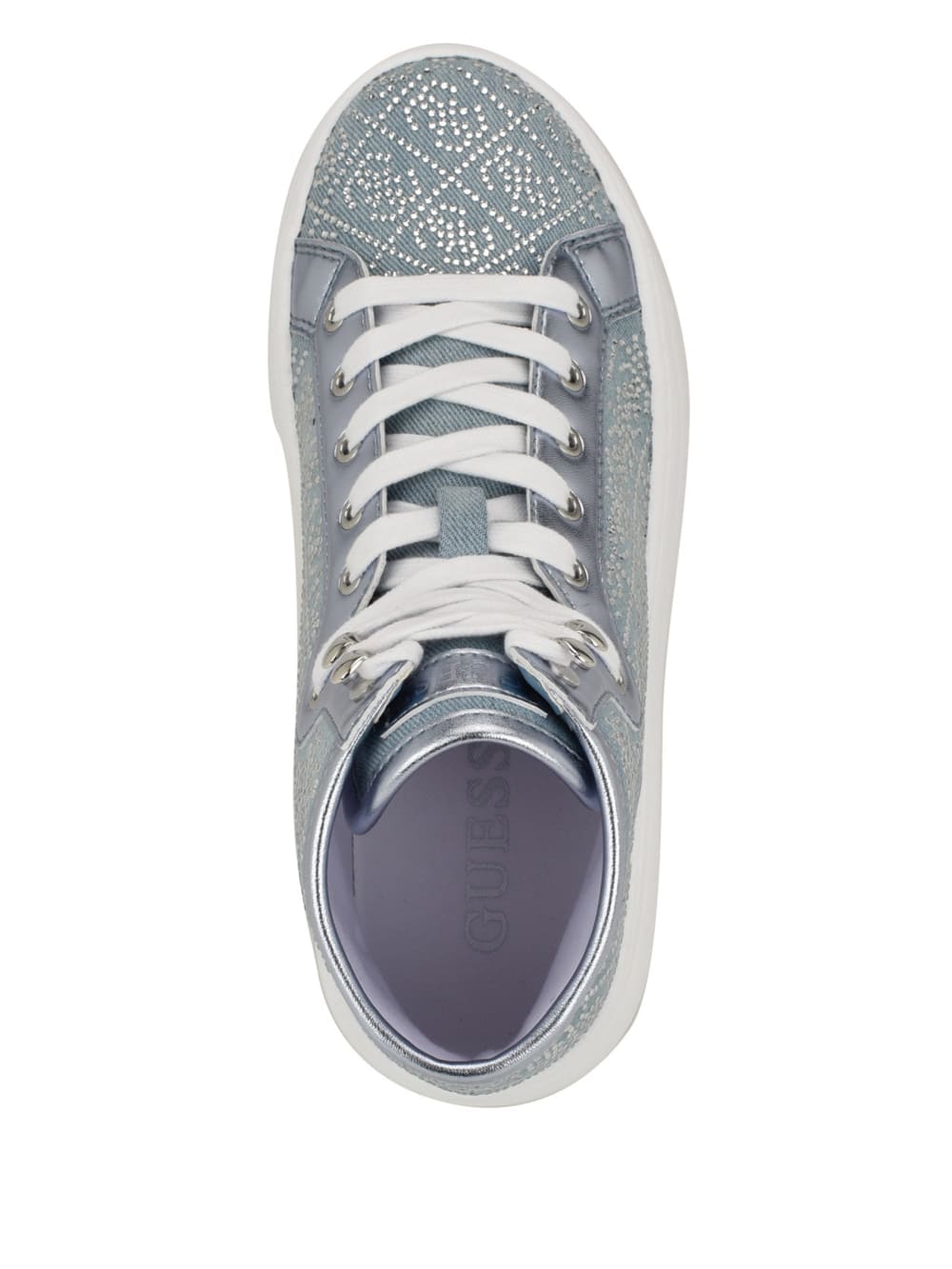 Rhinestone Quattro G High-Top Sneakers