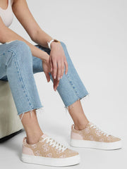 Giaa Logo Print Low-Top Sneakers