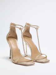 Olivia Embellished Leather Sandal