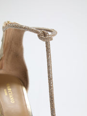 Olivia Embellished Leather Sandal
