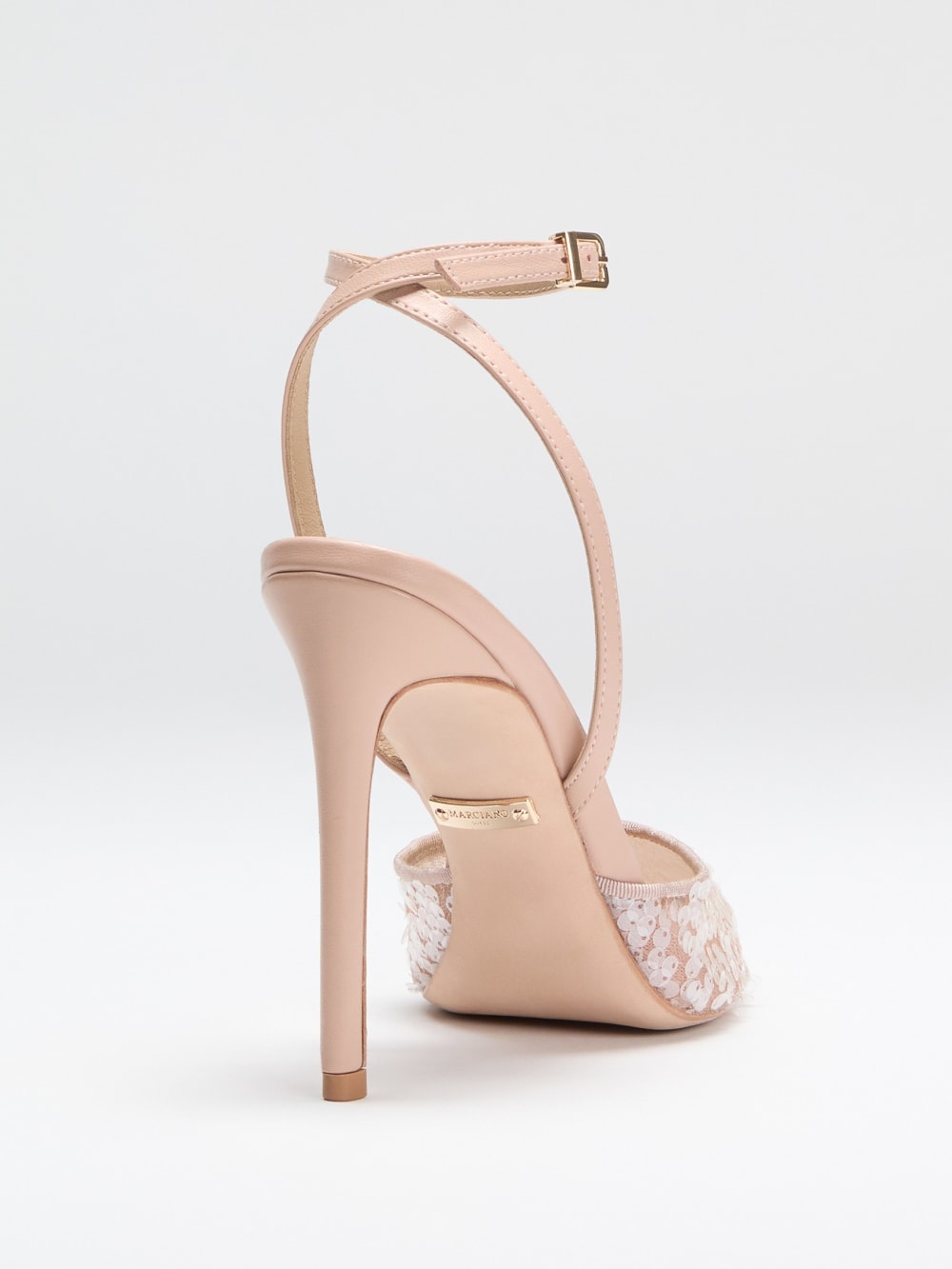 Sequin Ankle Strap Pump