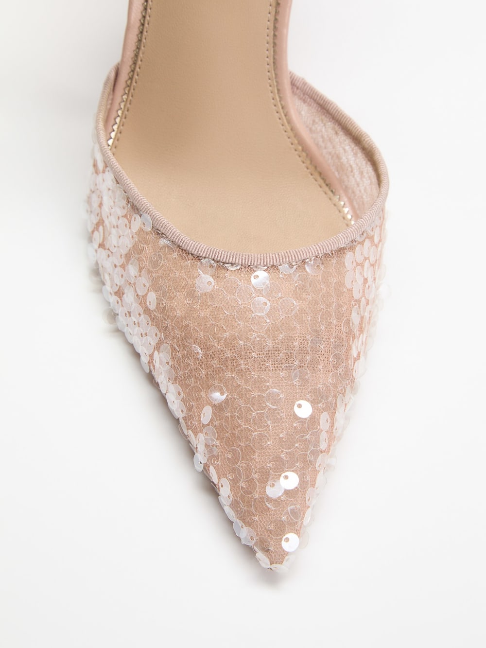 Sequin Ankle Strap Pump