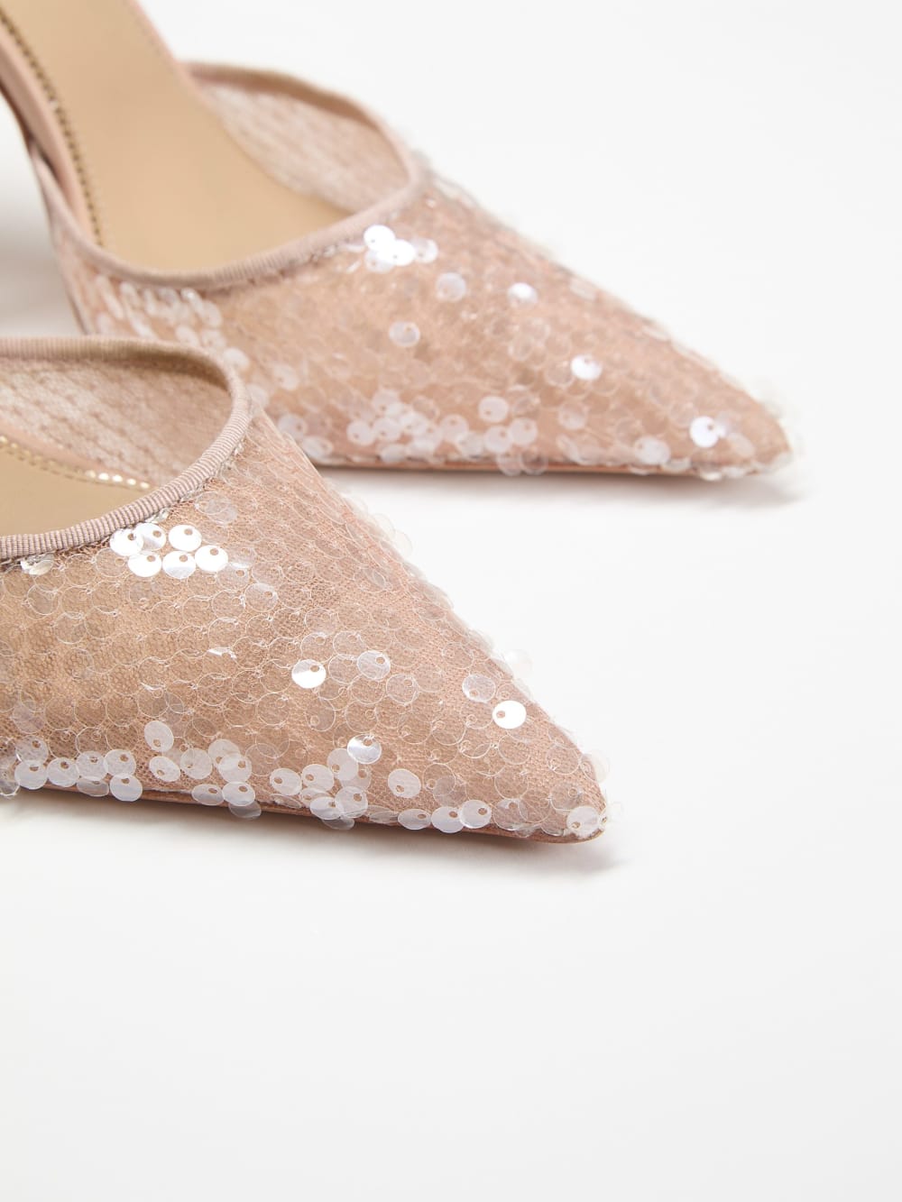 Sequin Ankle Strap Pump