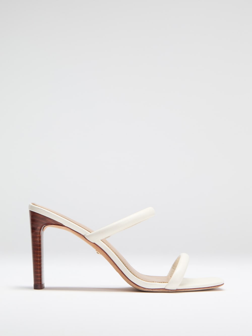 Pearl Leather Double Strap Sandal