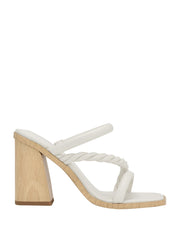 Barper Strappy Wooden Heel Sandals