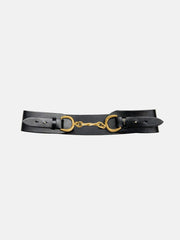 Bamboo Clasp Leather Belt