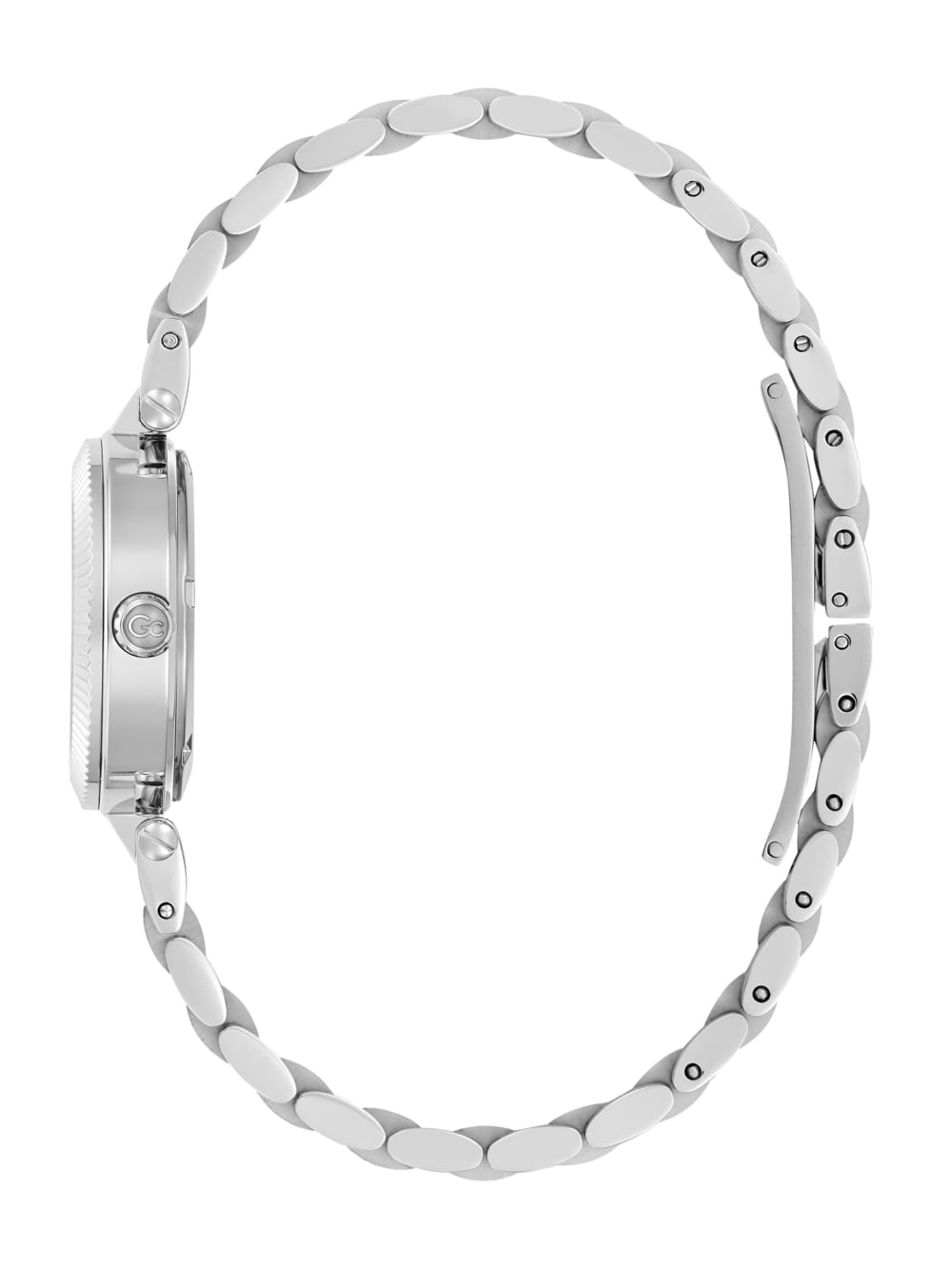 Silver-Tone and Light Green Analog Watch