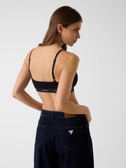 Logo band triangle bra