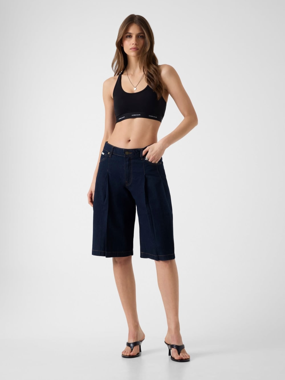 Logo band bra