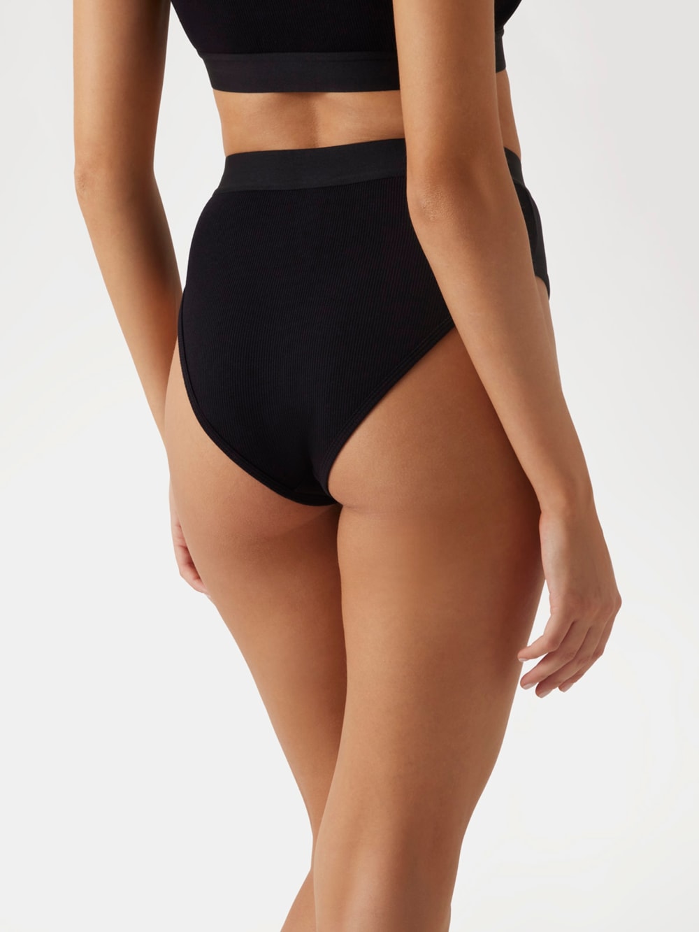 Eco Tessa Rib High-Waist Brazilian Panty
