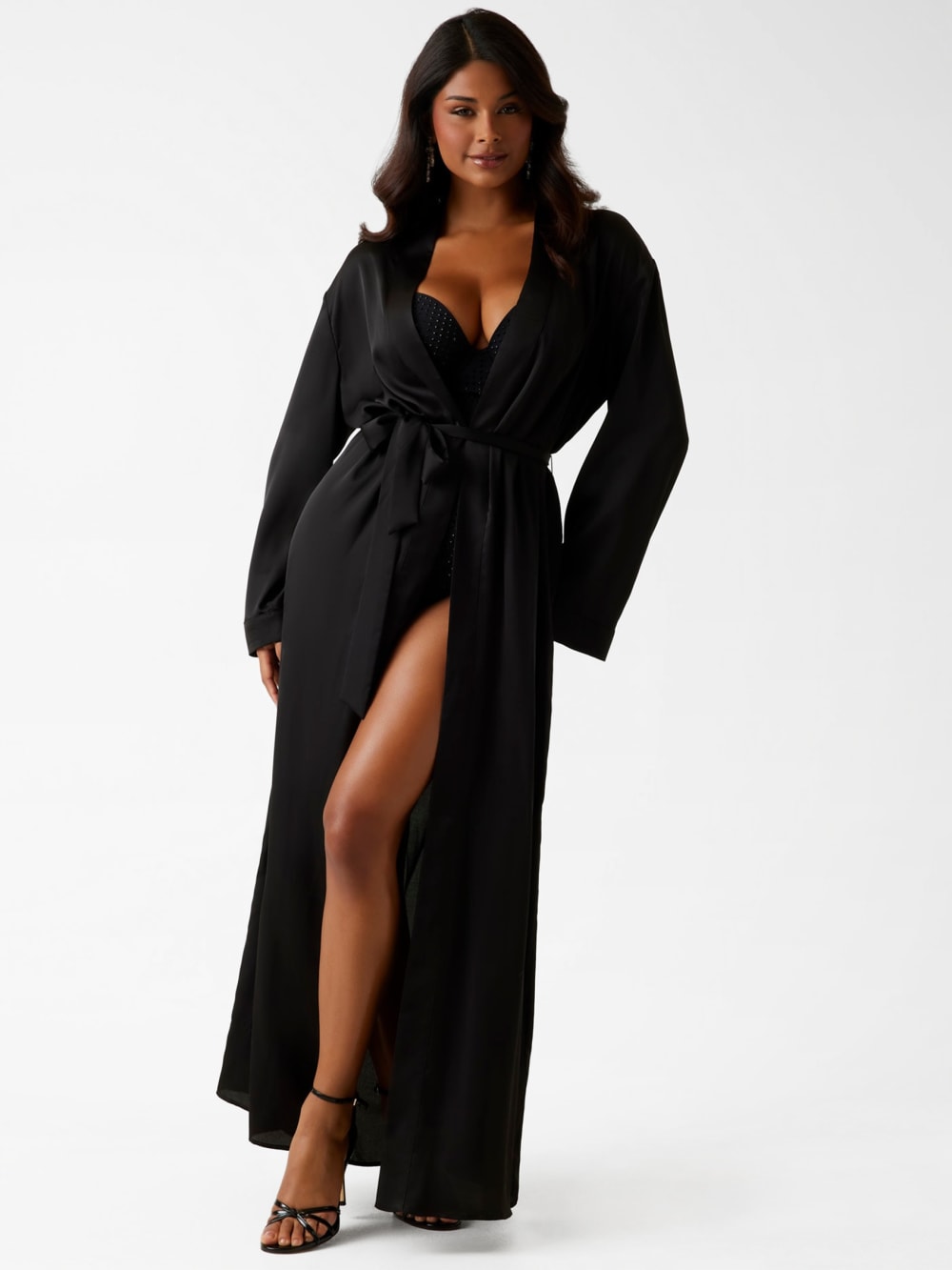Eco Strass Rhinestone Signature Longline Robe