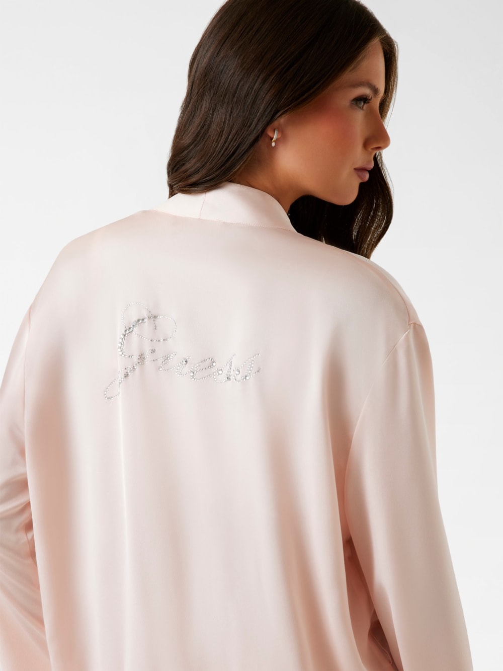 Eco Strass Rhinestone Signature Longline Robe