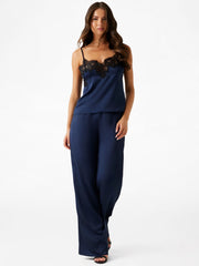 Daphne Satin Lace PJ Set
