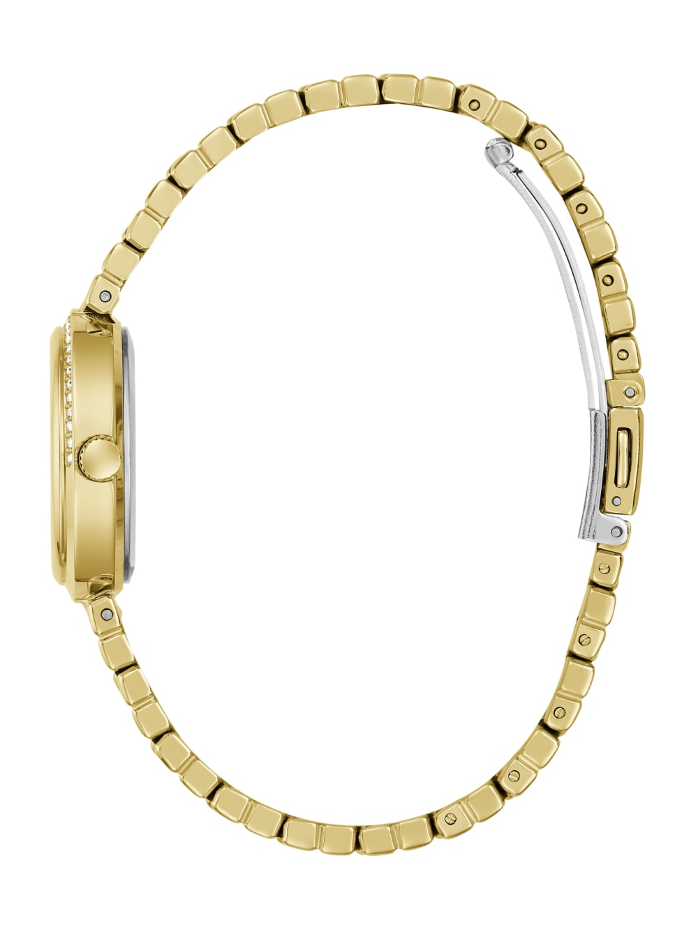 Gold-Tone and Blue Analog Watch