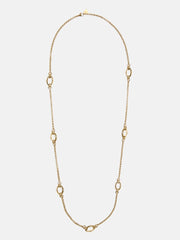 Gold-Tone Bamboo Linked Chain Necklace