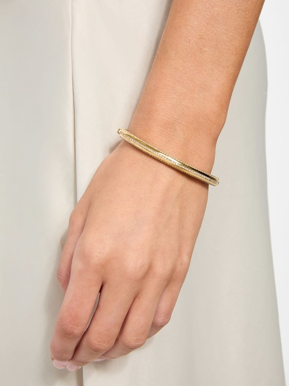 Gold-Tone Pav  Bangle