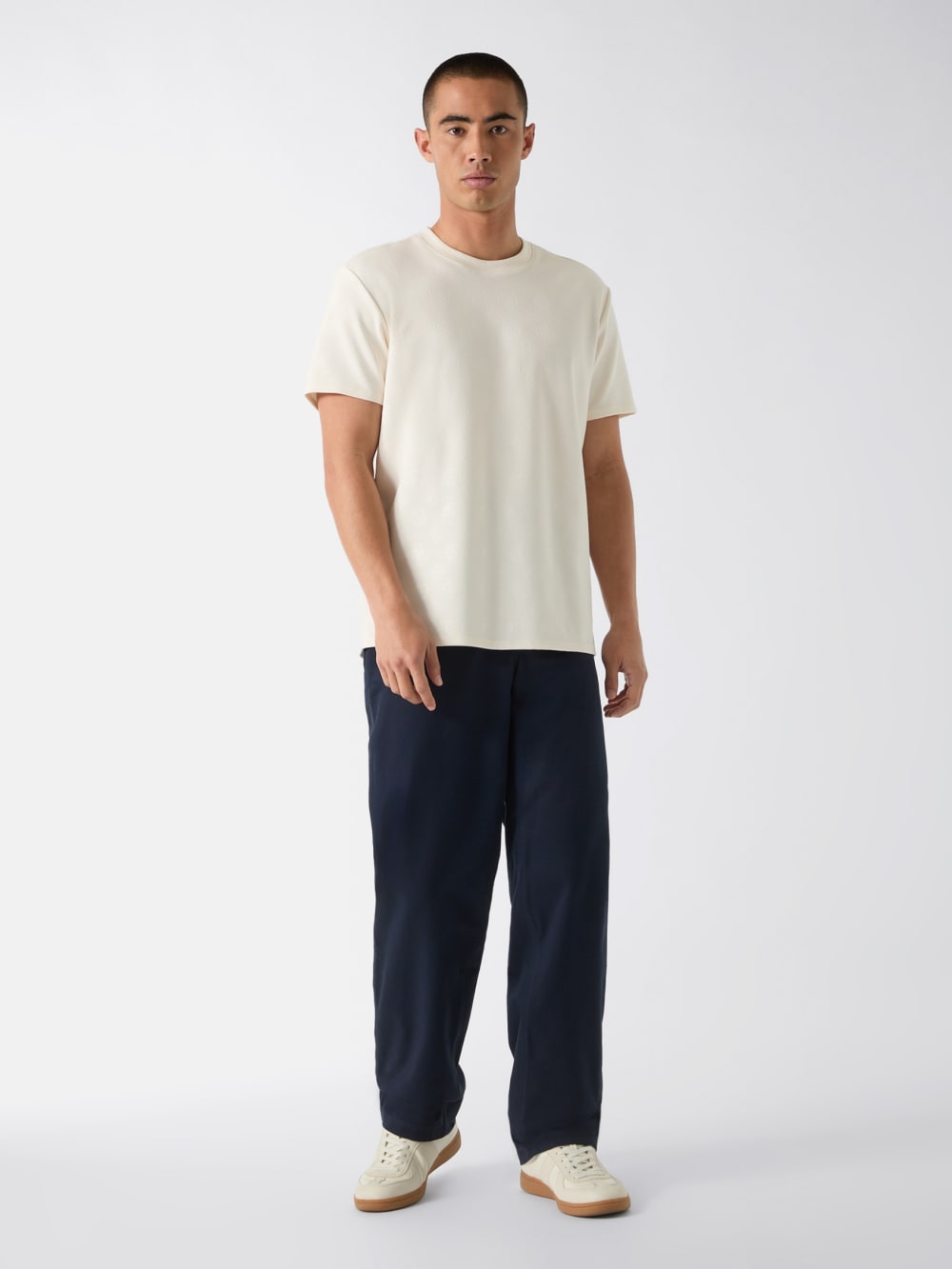 Embossed logo shirt