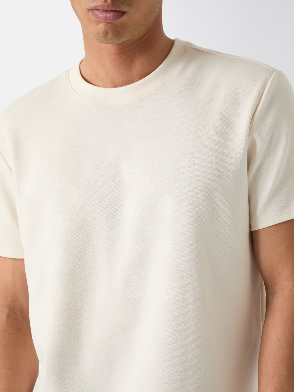 Embossed logo shirt