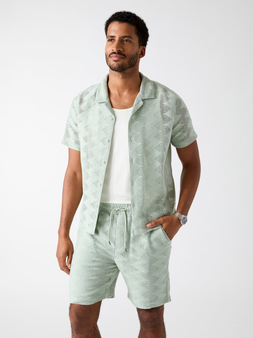 Openwork shirt
