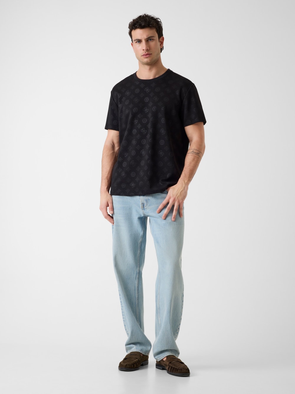 Embossed logo shirt