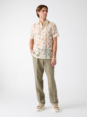 Floral Devore Burnout Shirt