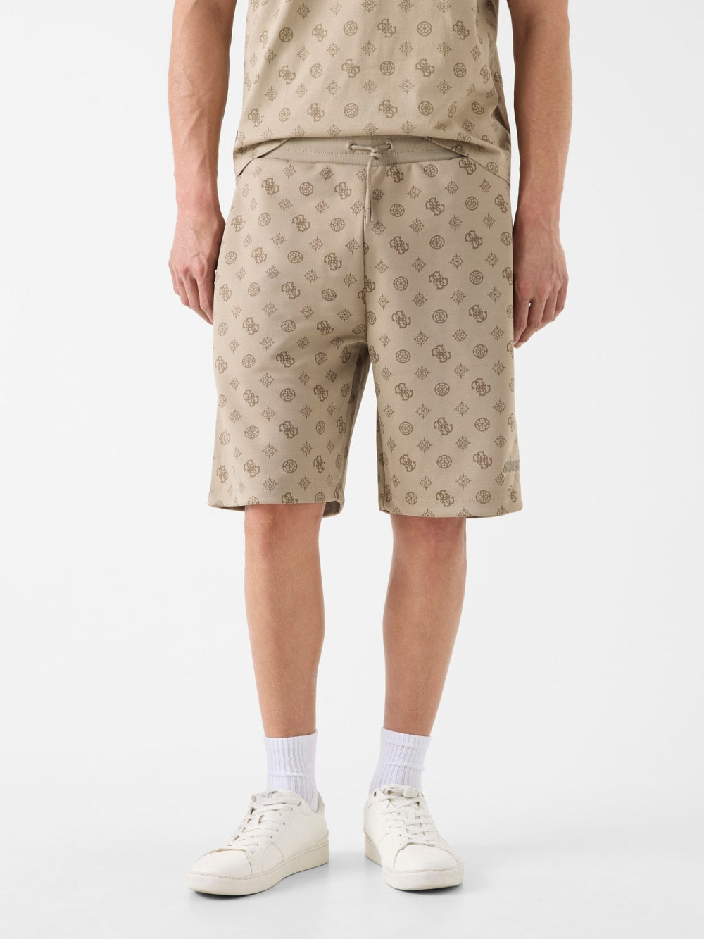 All over logo shorts