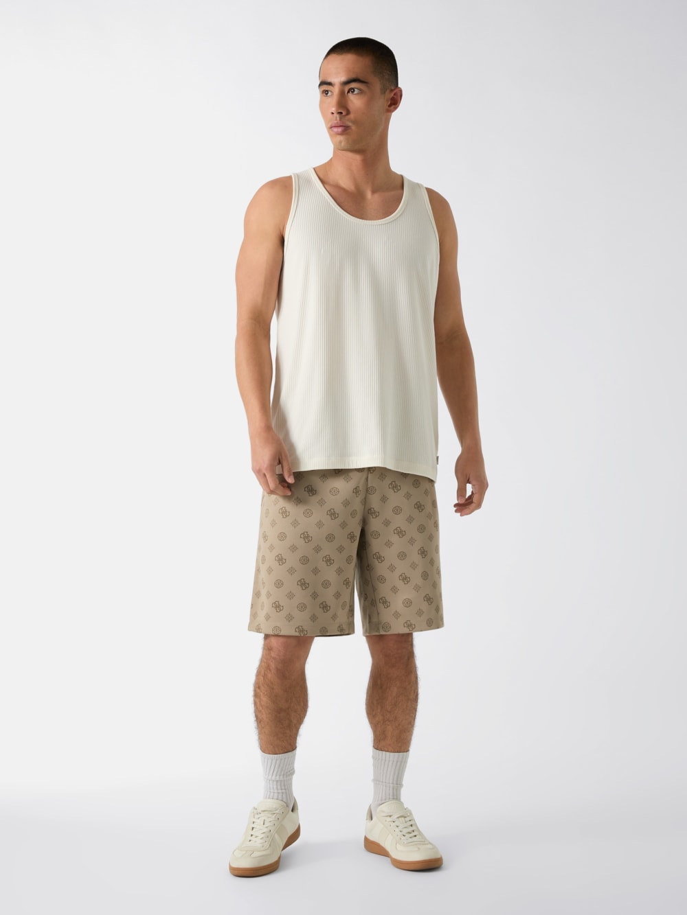 All over logo shorts