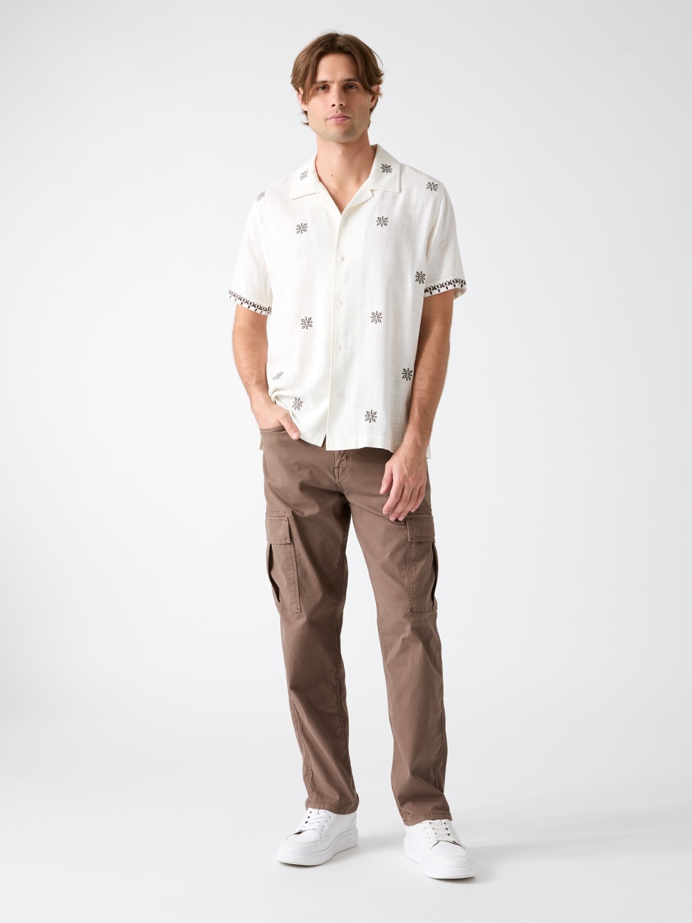 Embroidered Camp Shirt
