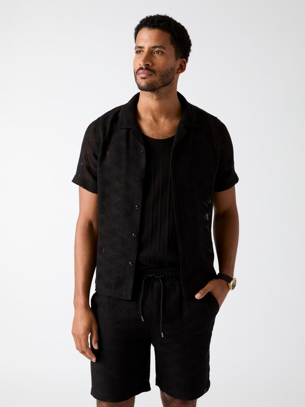 Openwork shirt