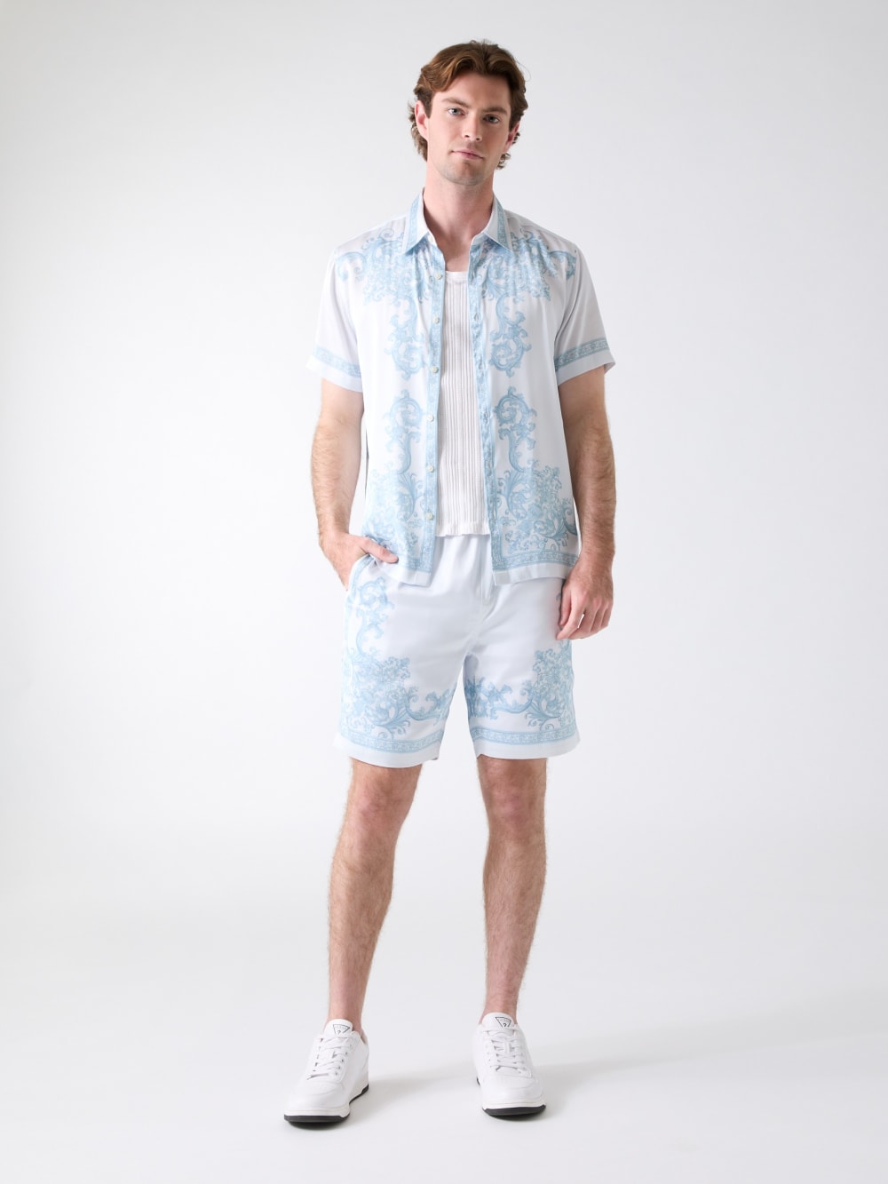 Embroidered shorts