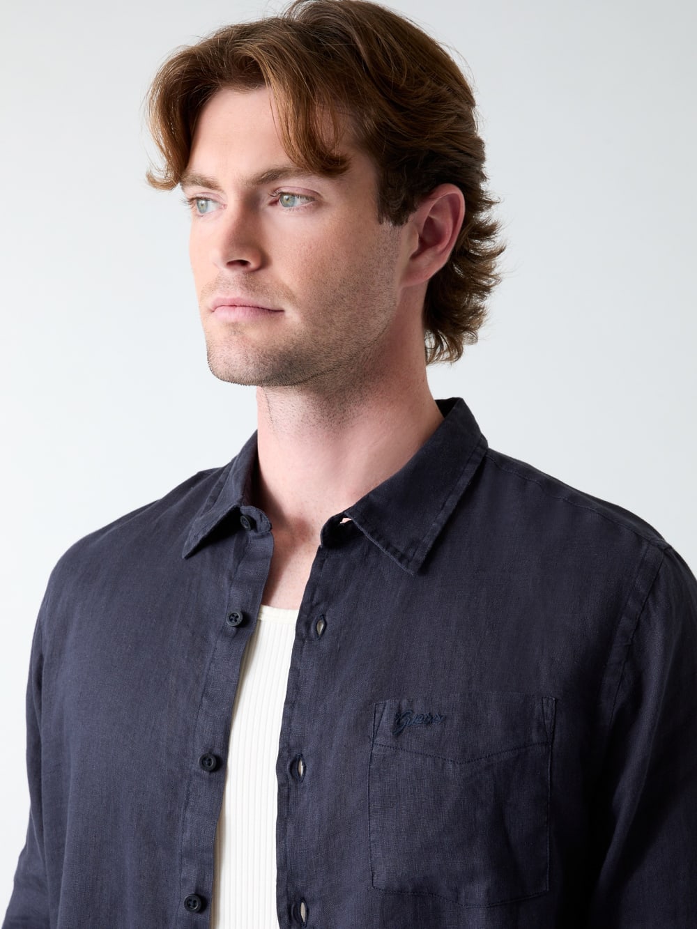 Linen striped shirt