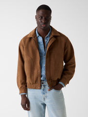 Faux-suede jacket