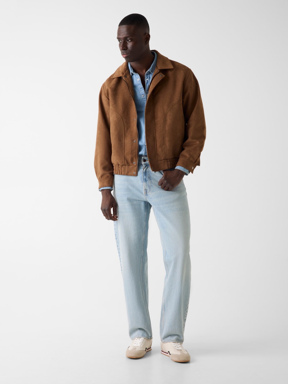 Faux-suede jacket
