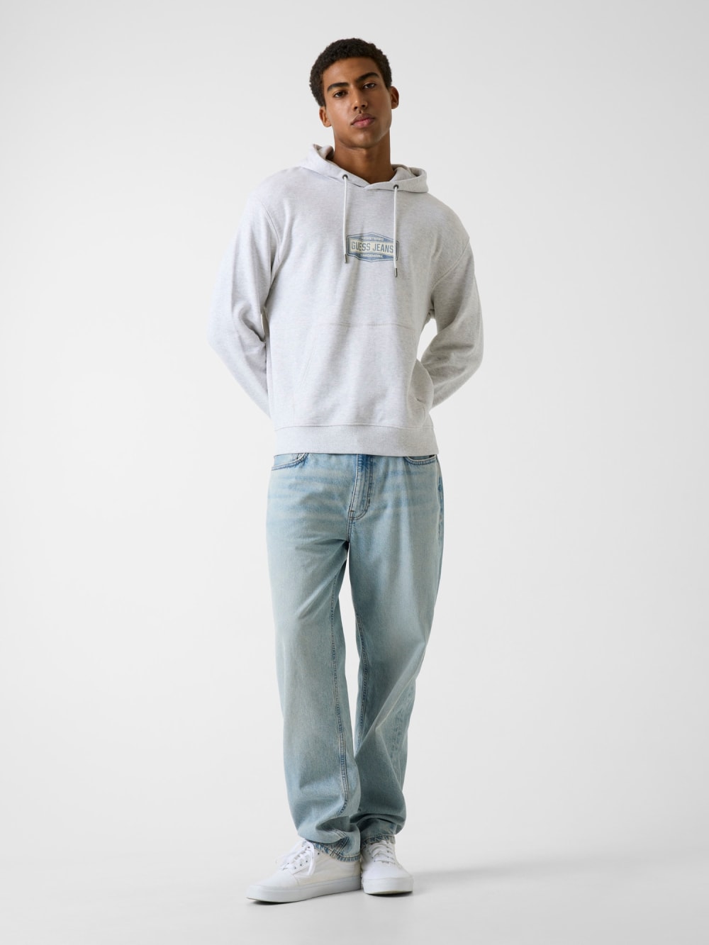Printed logo hoodie