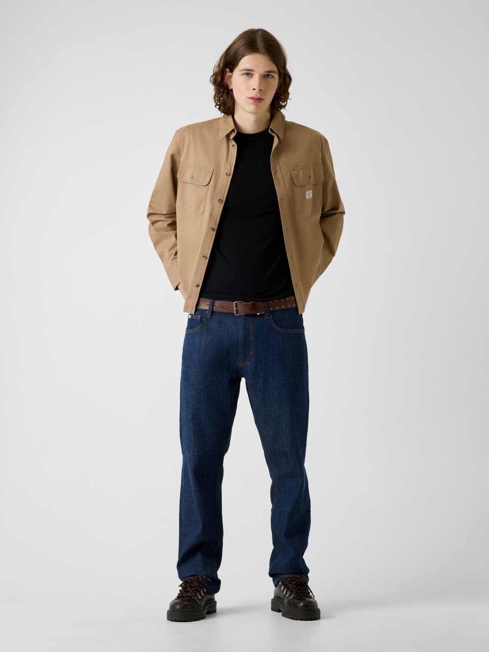 Boxy Crop Pocket Shirt