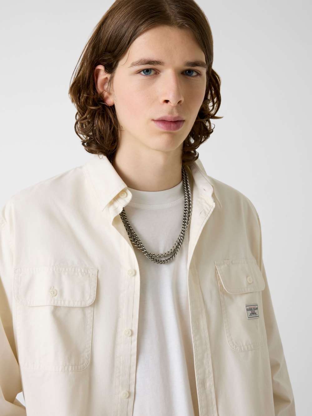 Boxy Crop Pocket Shirt