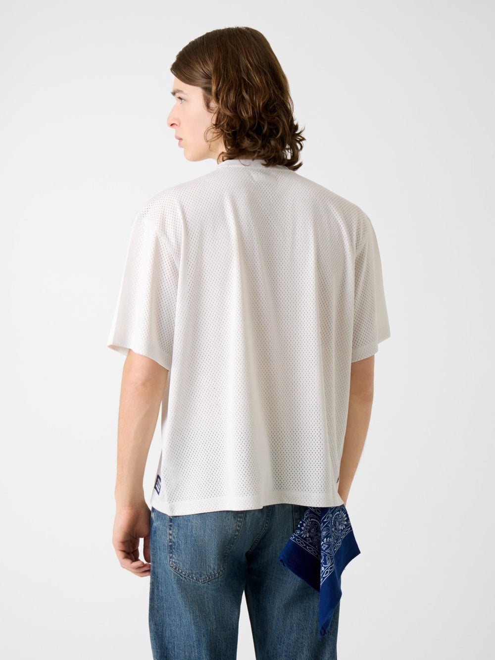 Boxy Crop Mesh Jersey