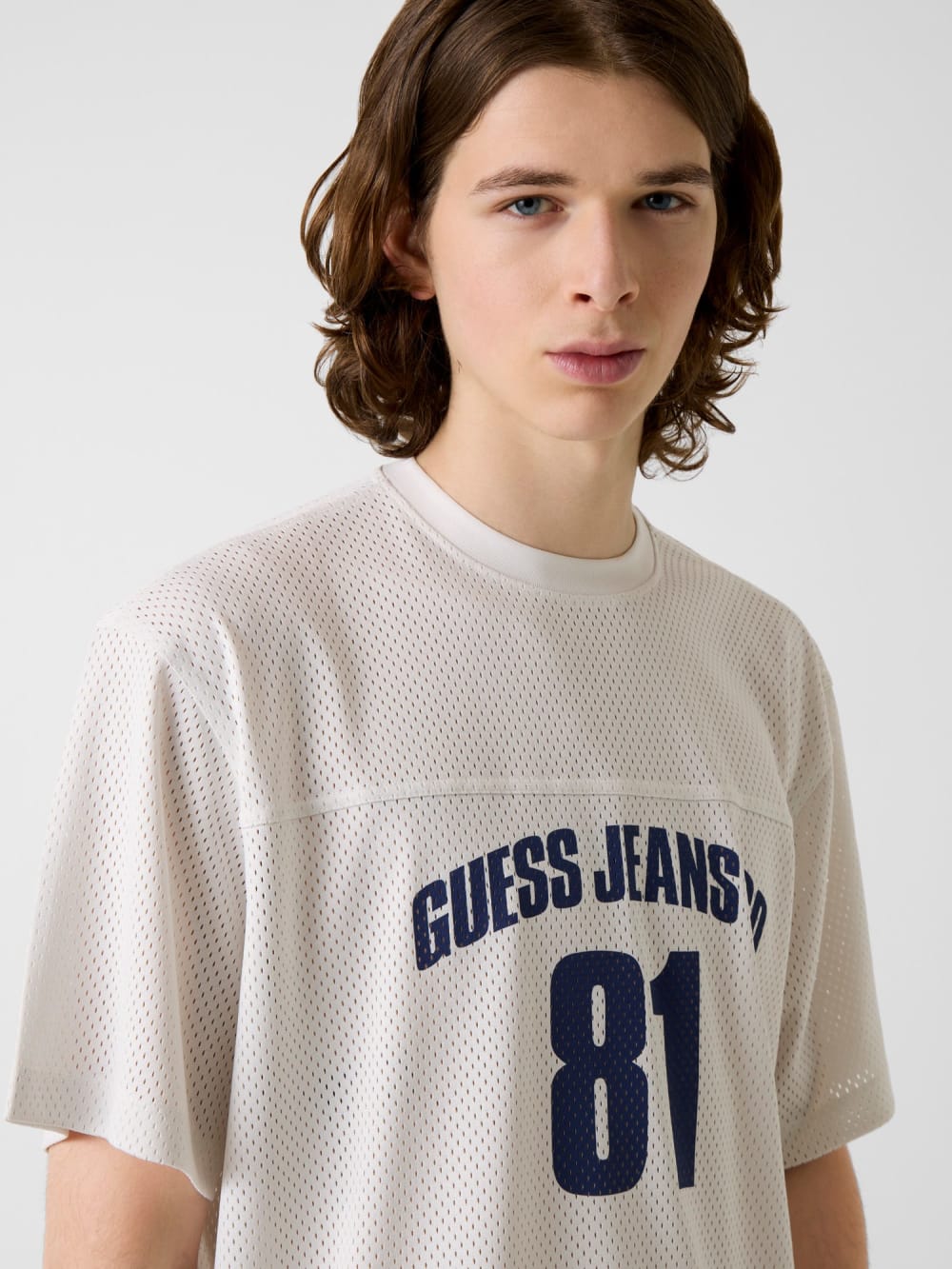 Boxy Crop Mesh Jersey
