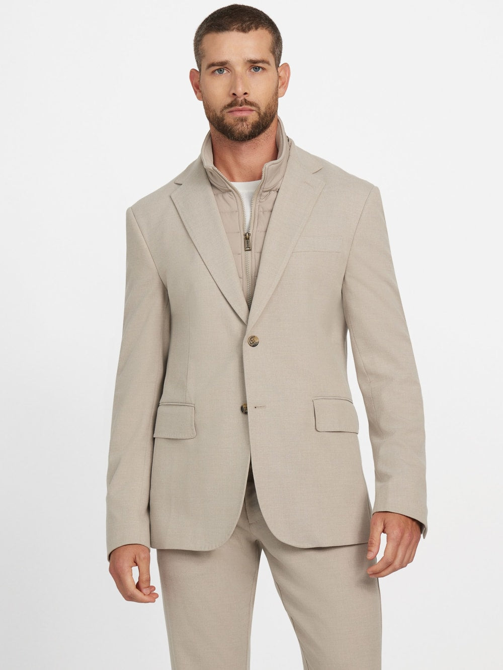 Utility Wool-Blend Blazer