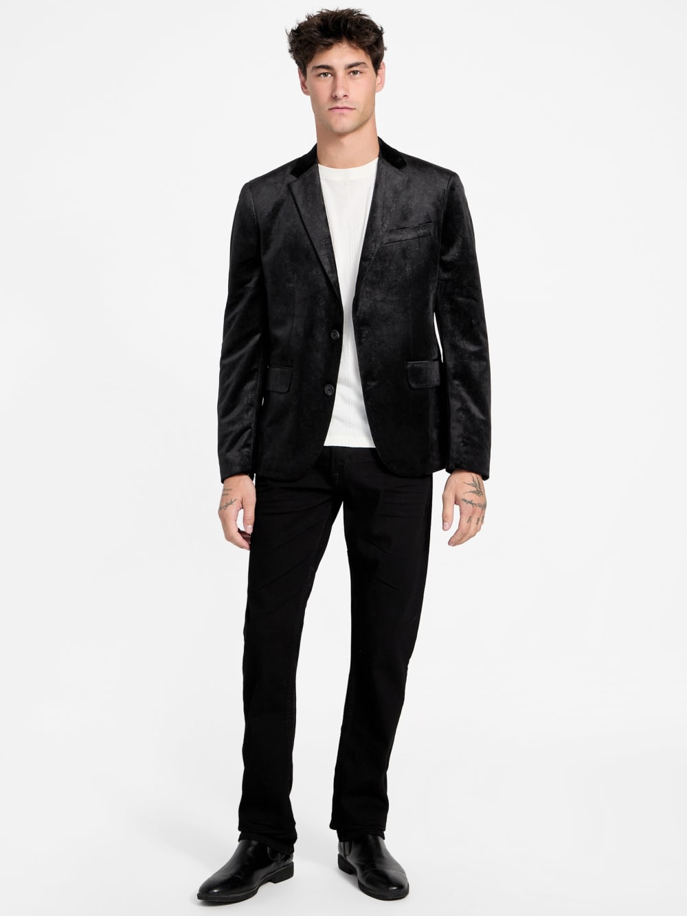 Eco Fulham Embossed Velvet Blazer