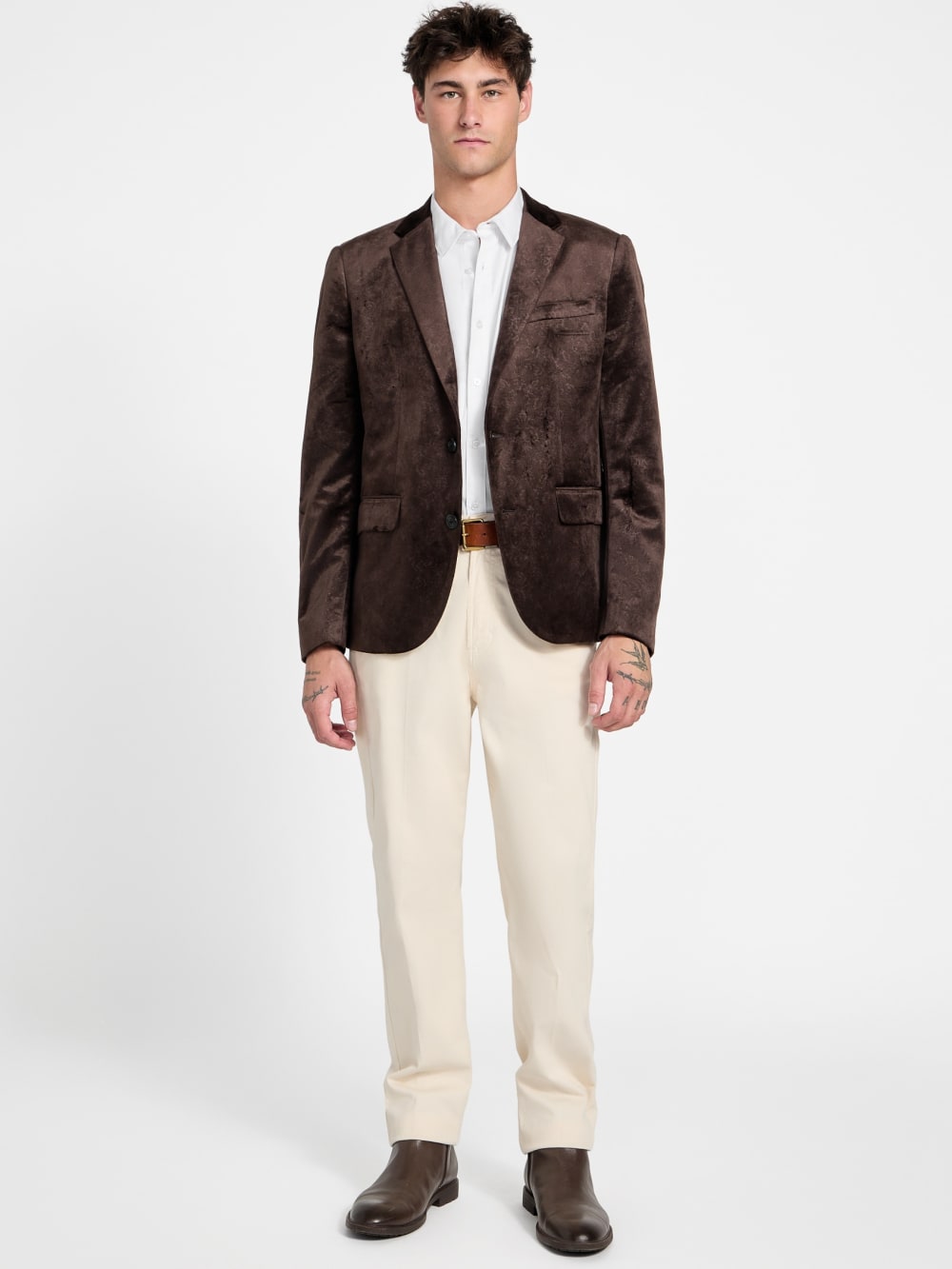 Eco Fulham Embossed Velvet Blazer