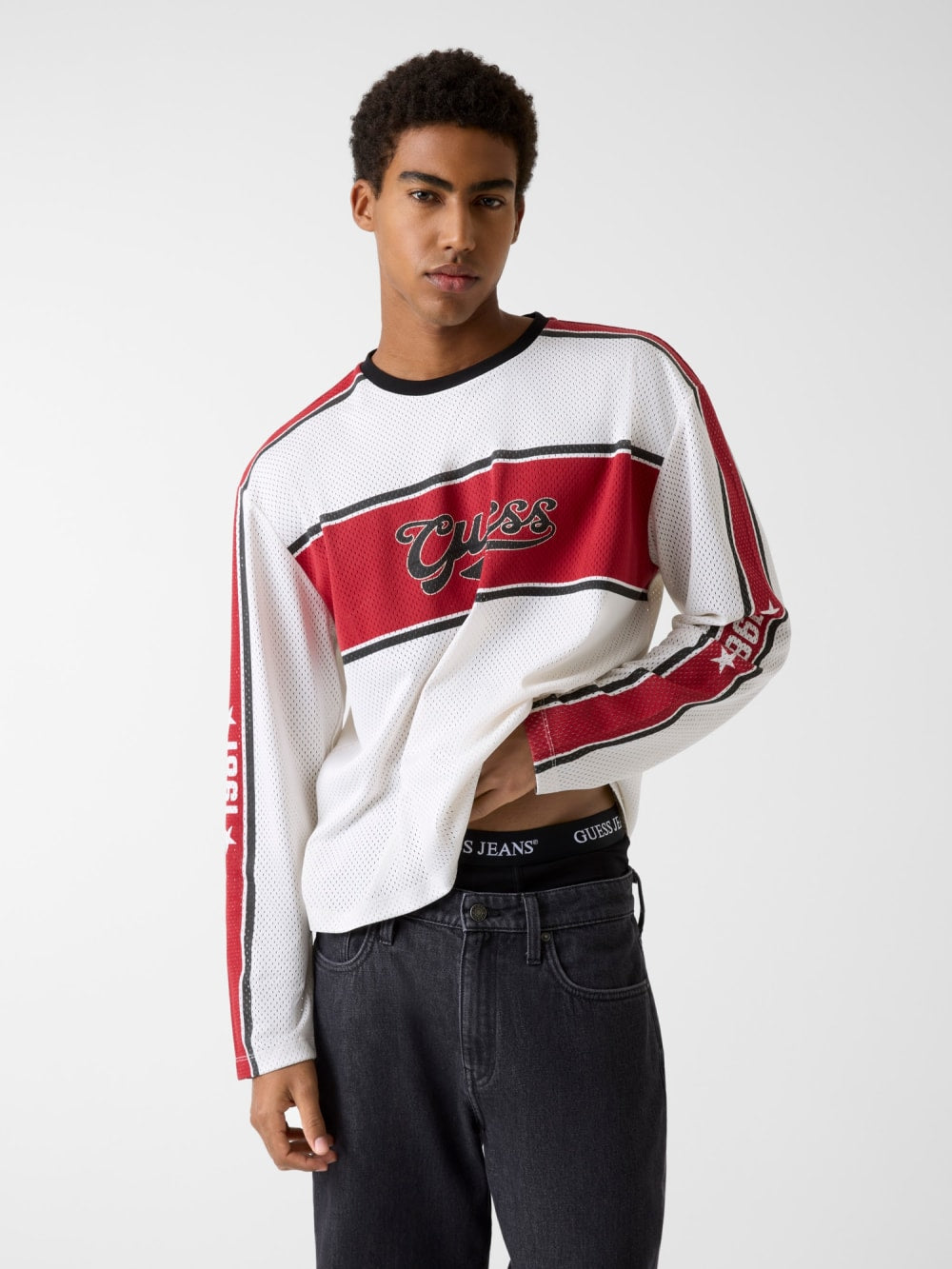 Boxy fit mesh t-shirt
