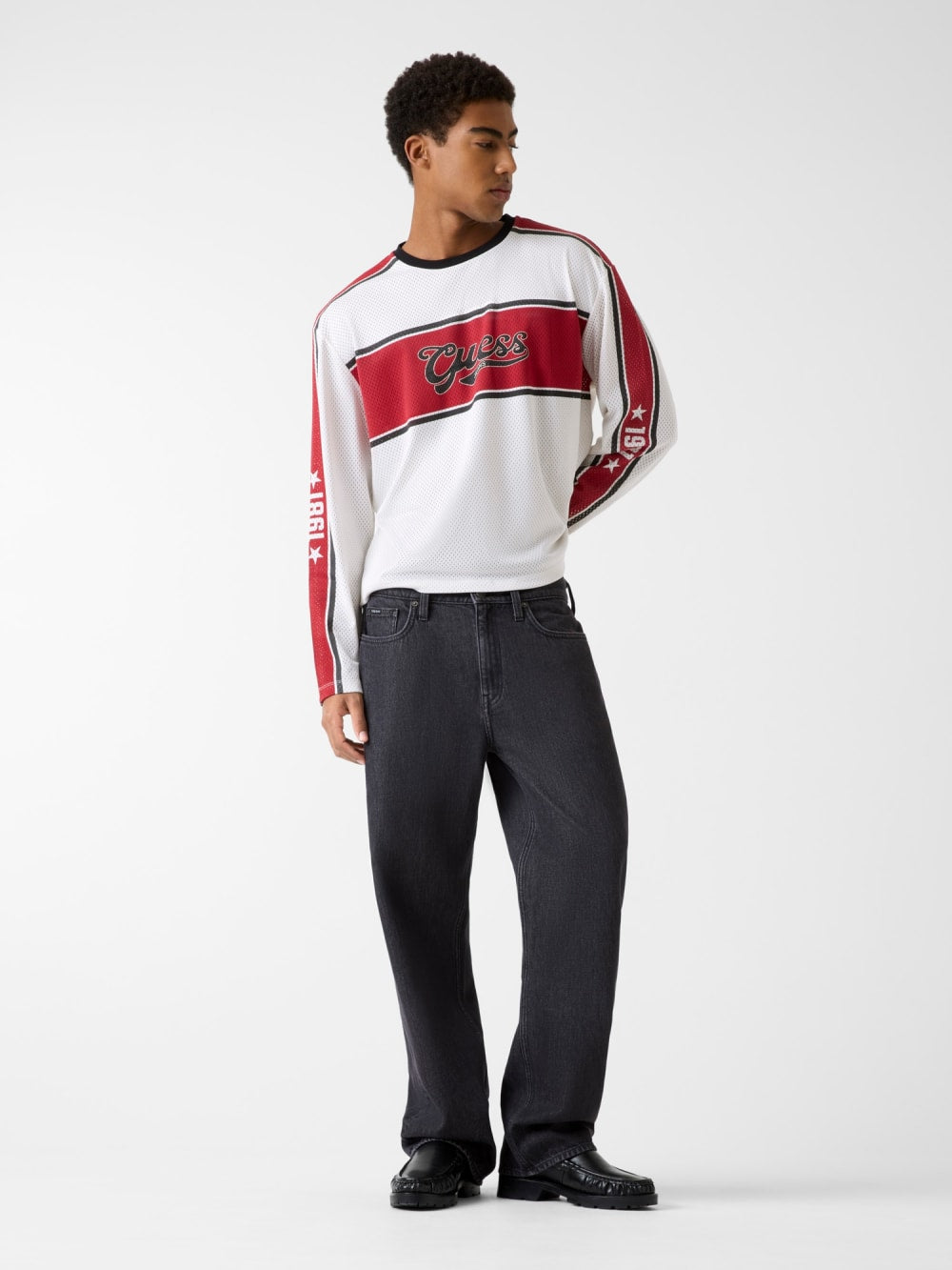 Boxy fit mesh t-shirt