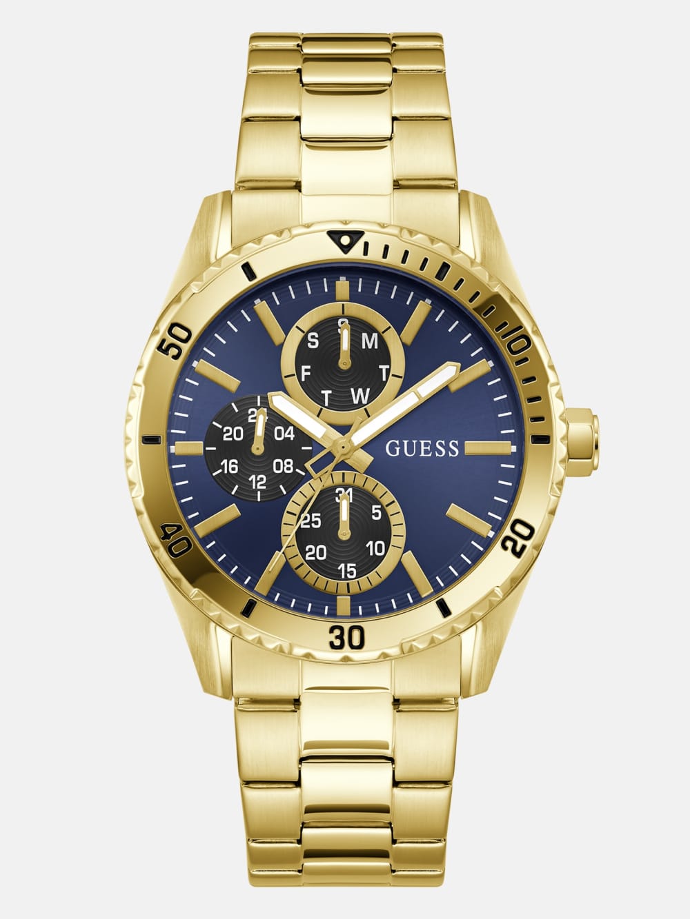 Stainless steel multi-function watch