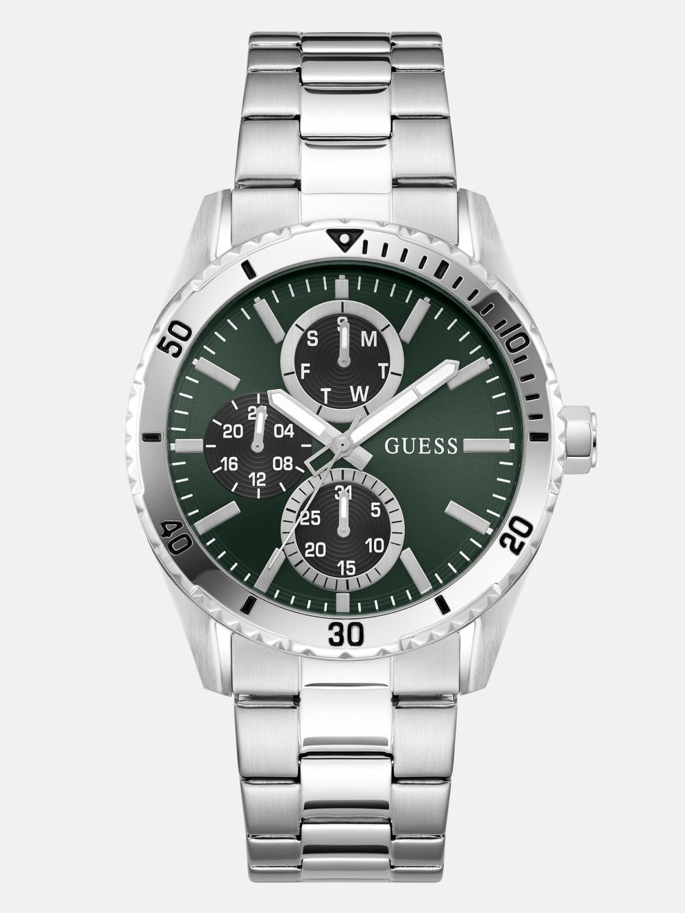 Stainless steel multi-fuction watch 43 mm
