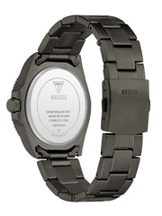 Dark Silver-Tone and Green Analog Watch