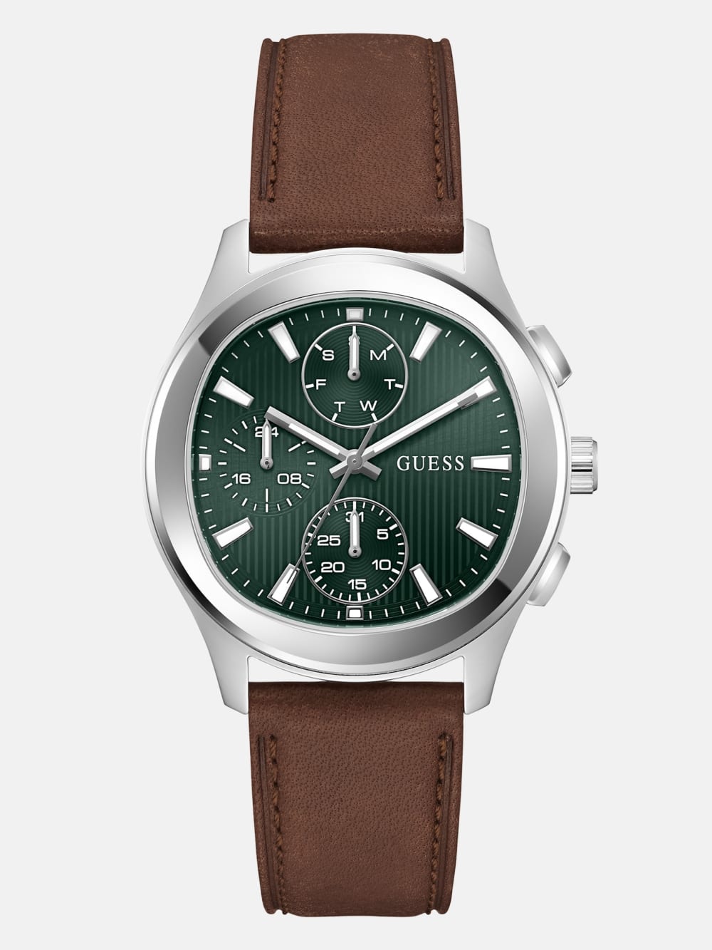 Genuine leather multi-fuction watch 40 mm
