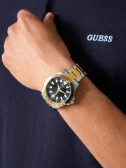 Stainless steel analogue watch 42 mm
