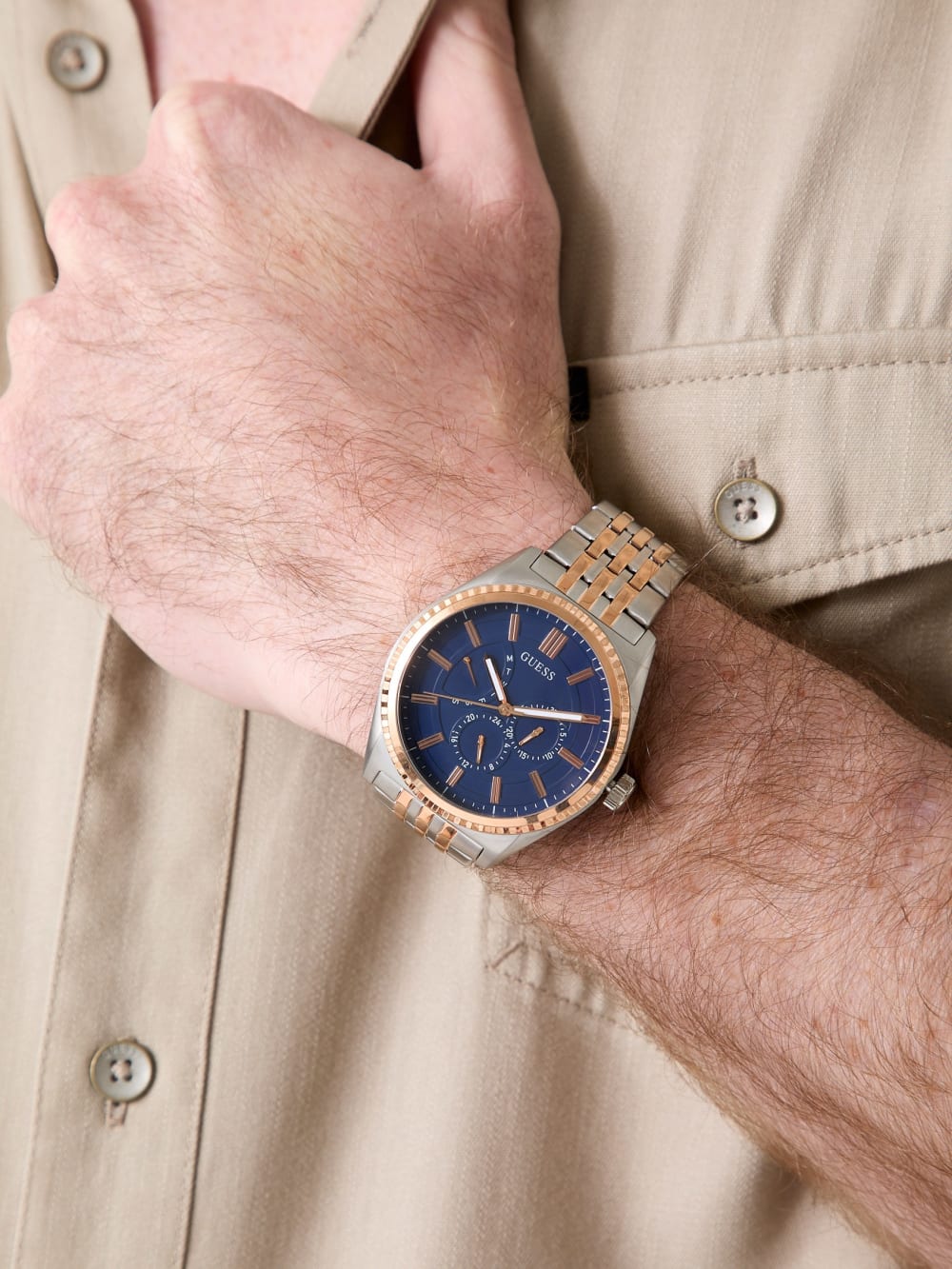 Stainless Steel multi-fuction watch 43.5 mm