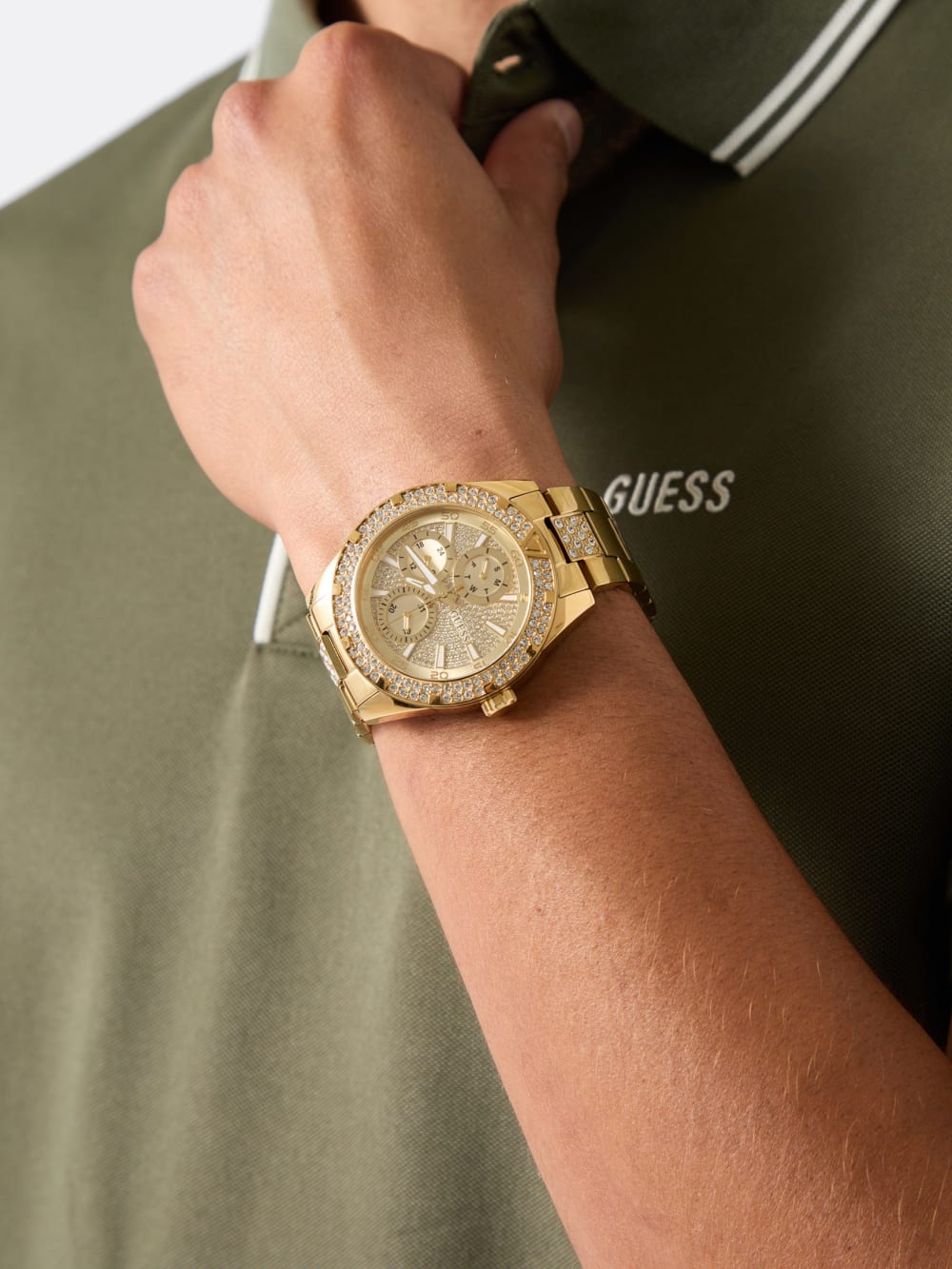Stainless Steel multi-fuction watch 42 mm